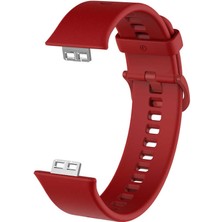 kilifone - Huawei Watch Fit - Kordon Silikon Kordon - KRD-43 - Mürdüm - T17148