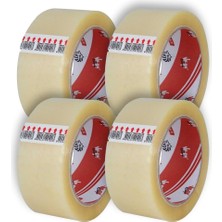 Vega Koli Bandı 4 Adet 45X100 Şeffaf (Bufalo) En 45MM, Uzunluk Net 100 Metre, Basınca ve Gerilime Dayanıklıdır, 4'lü Paket