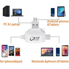 DNR Bilişim Çok Fonksiyonlu Kart Okuyucu  Mikro Sd Tf Kart Okuyucu Adaptör USB 3.0 Otg Iphone/android/type C