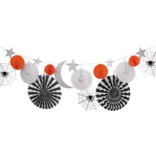 Meri Meri - Halloween Honeycomb Shapes Garland - Halloween Asılan Süs