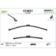 Valeo Silecek Süpürgesi Ön Muz Tipi Silencio (Sessiz) Bmw 2 Serisi Active Tourer F45 2014- (650MM+475MM)