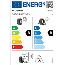 Milestone 205/55 R17 95V Reınf. Carmıle Wınter Oto Kış Lastiği ( Üretim Yılı: 2024 )