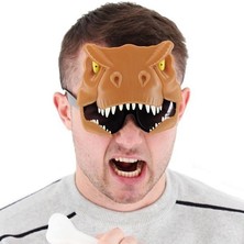 Pandoli Halloween Brown T-Rex  Dinosaur Kahverengi Dino Gözlüğü Yetişkin Çocuk Uyumlu 1 Adet