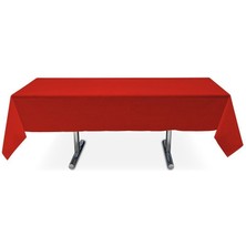 Pandoli Kırmızı Renk Plastik Parti Masa Örtüsü 180  cm  1 Adet
