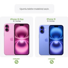 Buff Apple iPhone 16 Plus / Apple iPhone 16 Şeffaf Lens Koruyucu 2 Adet