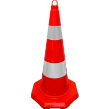 PVC Trafik Konisi 70 cm Çift Reflektifli Trafik Dubası