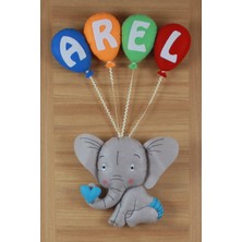 Renkli Hayallerim Arel Isimli Filli Bebek ve Hastane Odası Kapı Süsü