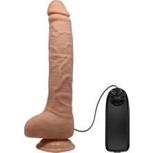 Vomentrend 28 Cm Titreşimli Gerçekçi Kalın Dildo Penis