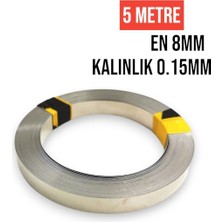 Woodhub Voltify | Pil Punta Şerit Tel | Nikel Kaplama | 8*0.15MM | 5 Metre |