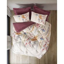 Cotton Box Tek Kişilik Uyku Seti Flos Bordo