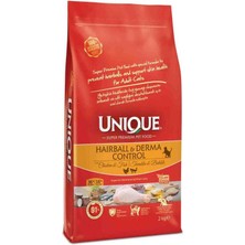 Unique Hairball Derma Tavuklu Balıklı Yetişkin Kedi Maması 2 kg