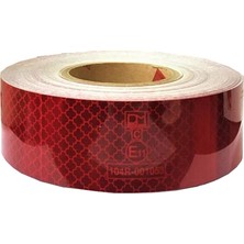 Kırmızı Reflektif Bant, Tüvtürk Reflektif E11 Sertifikalı 5cm x 46mt