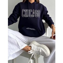 You Like Butik Baskılı Chıcago Sweatshirt