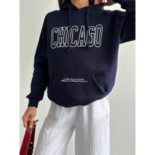 You Like Butik Baskılı Chıcago Sweatshirt