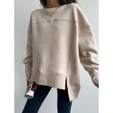 You Like Butik Oversize Parçalı Sweatshirt