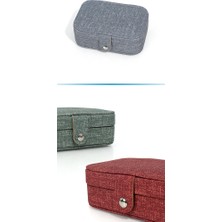 Sumsool Çok Katmanlı Kapaklı Mücevher Kutusu Küpe Kolye Saklama Kutusu (Pembe) (Yurt Dışından)
