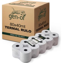 Gen-Of 80X40 Termal Rulo Pos Rulosu 150 Li ( 1 Koli )