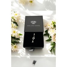 925 Ayar Gümüş Kilit Model Charm
