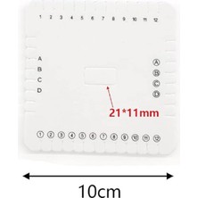 Atölye Made Kumihimo Disk (Bileklik Aparatı) Eva Malzemeden Imal (10CM Kare)