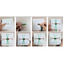 Atölye Made Kumihimo Disk (Bileklik Aparatı) Eva Malzemeden Imal (10CM Kare)