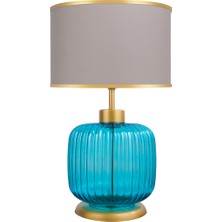 Intense Sapphire Blue Cam Abajur