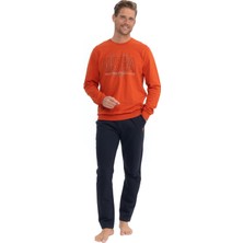 U.s. Polo Assn. Erkek Uzun Kollu Yuvarlak Yaka Iki Iplik Eşofman Pijama Takımı S25824