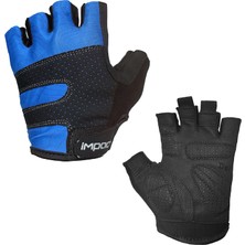 Impact Peak M Mavi Kısa Parmak Jelli Bisiklet Eldiveni