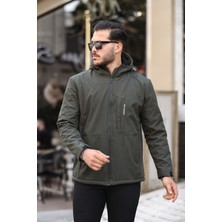 A02Teks Su ve Rüzgar Geçirmez Kürklü Softshell Erkek Mont