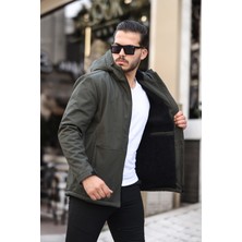 A02Teks Su ve Rüzgar Geçirmez Kürklü Softshell Erkek Mont