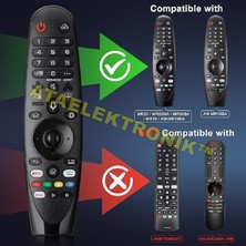 Ata Elektronik Lg Smart Tv Netflıx*amazon Tuşlu Ses Komutlu AİR MOUSE Unıversal Sihirli Kumanda MR300-400-500-600-650-18-19-20