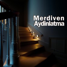 Amber LED 5 Adet Hareket Sensörlü Ledli Gece Lambası, Şarj Edilebilir, Taşınabilir, 4000K Ilık Günışığı, Dolap Içi Lamba, Merdiven, Koridor ve Banyo Kullanımı Için