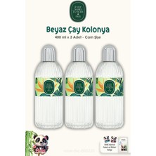 Eyüp Sabri Tuncer Beyaz Çay Kolonyası Cam Şişe 400 ml 3 Adet ve Rosıe Pamuk