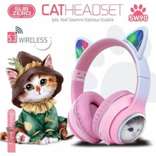 Subzero SW90 Bluetooth Renkli Kedi Kulaklık