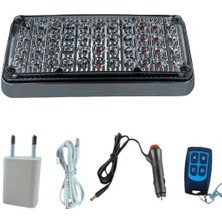 Drs Tuning Tepe Çakar Lamba 44Led Kırmızı-Mavi Kumandalı / Lapa119