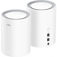 Cudy M1800 2-Pack AX1800MBPS 2.4/5ghz Ap/re/wısp Gigabit Mu-Mımo Kablosuz 2'li Mesh Wi-Fi 6 Sistemi