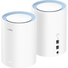 Cudy M1200 2-Pack AC1200MBPS 2.4ghz/5ghz Ap/re/wısp Mu-Mımo Kablosuz 2'li Mesh Wi-Fi Sistemi