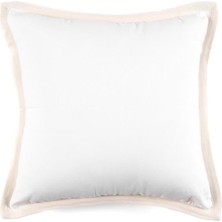 Vanelli Home Coral Marine Bej Biyeli Ortası Beyaz Kare Kırlent Kılıfı