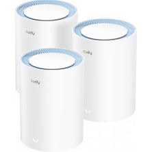 Cudy M1200 3-Pack AC1200MBPS 2.4ghz/5ghz Ap/re/wısp Mu-Mımo Kablosuz 3'lü Mesh Wi-Fi Sistemi