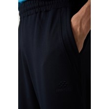 Tommy Life Lacivert Pamuklu Yumuşak Dokulu Standart Fit Nakışlı Erkek Kapri - 83102
