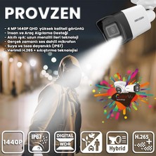 Provzen Hıkvısıon 9 İp Kameralı 4Mp Hibrit Colorvu Kamera Seti