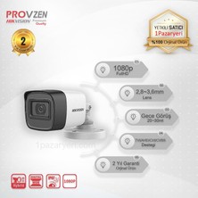 Provzen Premium Hikvision 4 Kameralı Güvenlik Kamera Seti 500Gb