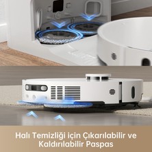 Dreame X40 Ultra Robot Süpürge Beyaz, 12.000PA Emiş Gücü