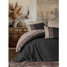 Cotton Box Folk Art Tek Kişilik Yamka Bej Nevresim Takımı