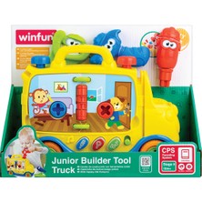 Winfun Müzikli ve Işıklı Minik Inşaatcının Eğitici Kamyonu Sarı