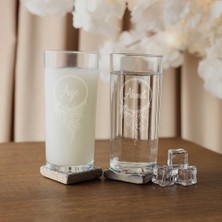 Hediyelerin Efendisi Ahşap Kutulu Vintage Tasarımlı  İsme Özel Rakı Kadehi Seti