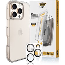 Buff iPhone 16 Pro Max Avantaj Paket - Kılıf - Ekran Koruyucu - Lens Koruyucu