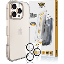 Buff iPhone 16 Pro Avantaj Paket - Kılıf - Ekran Koruyucu - Lens Koruyucu