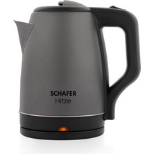 Schafer Hitze Paslanmaz Çelik Su Isıtıcı (Kettle)-Antrasit