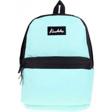 Kaukko Basic Colors Okul Sırt Çantası Mint Siyah K1415