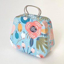 Yumakça Metal Kutu, Valiz Figürlü, Hediyelik, Takı, Dikiş ve Hobi Kutusu  P Model  *6,5 cm *7,5 cm *6 cm *3,5 cm